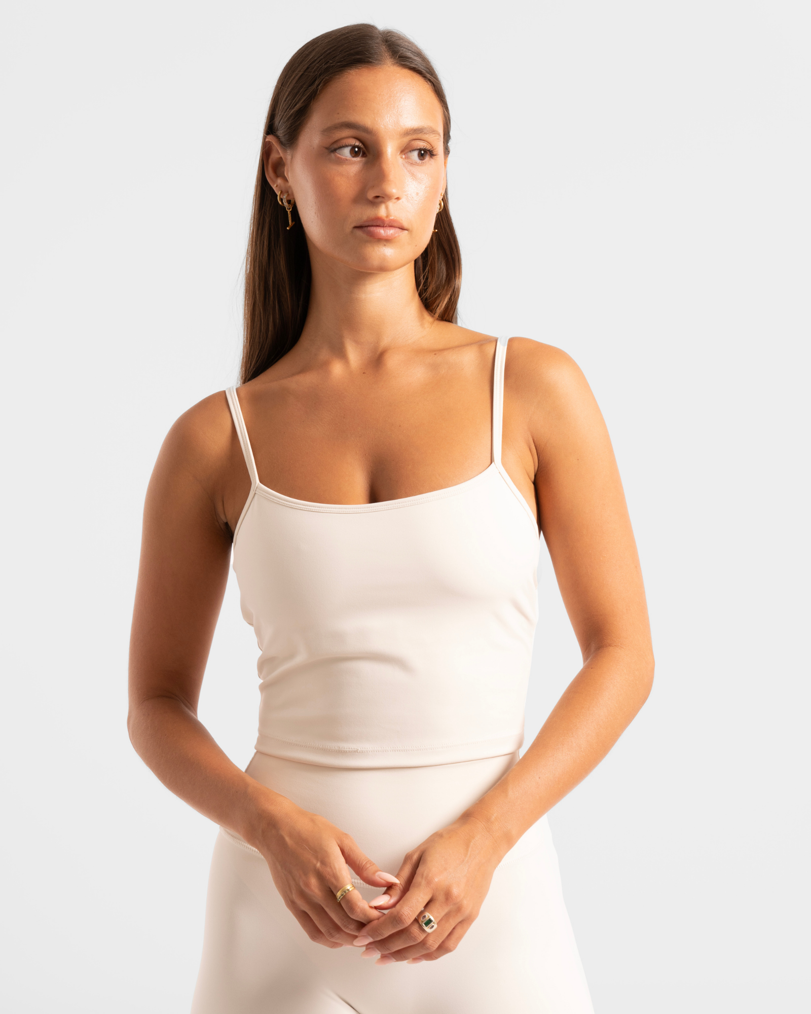 Scoop Back Tank - Off-White