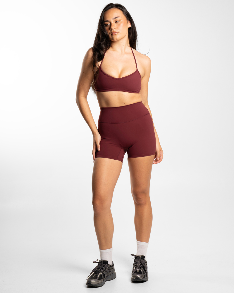 Halter Crop - Bordeaux