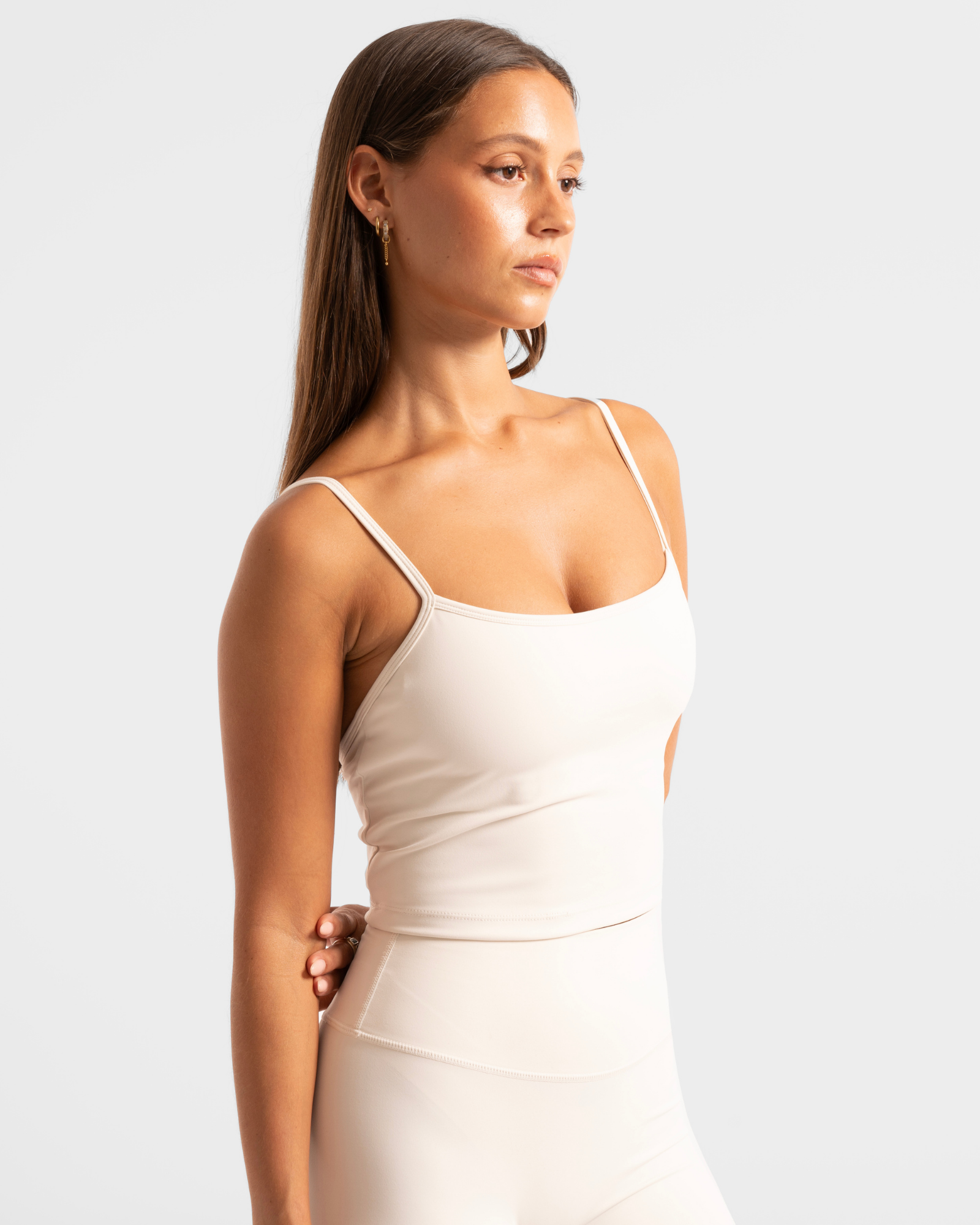 Scoop Back Tank - Off-White