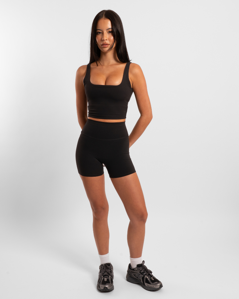 Not Your Basic Shorts - Onyx (Invisible Scrunch)