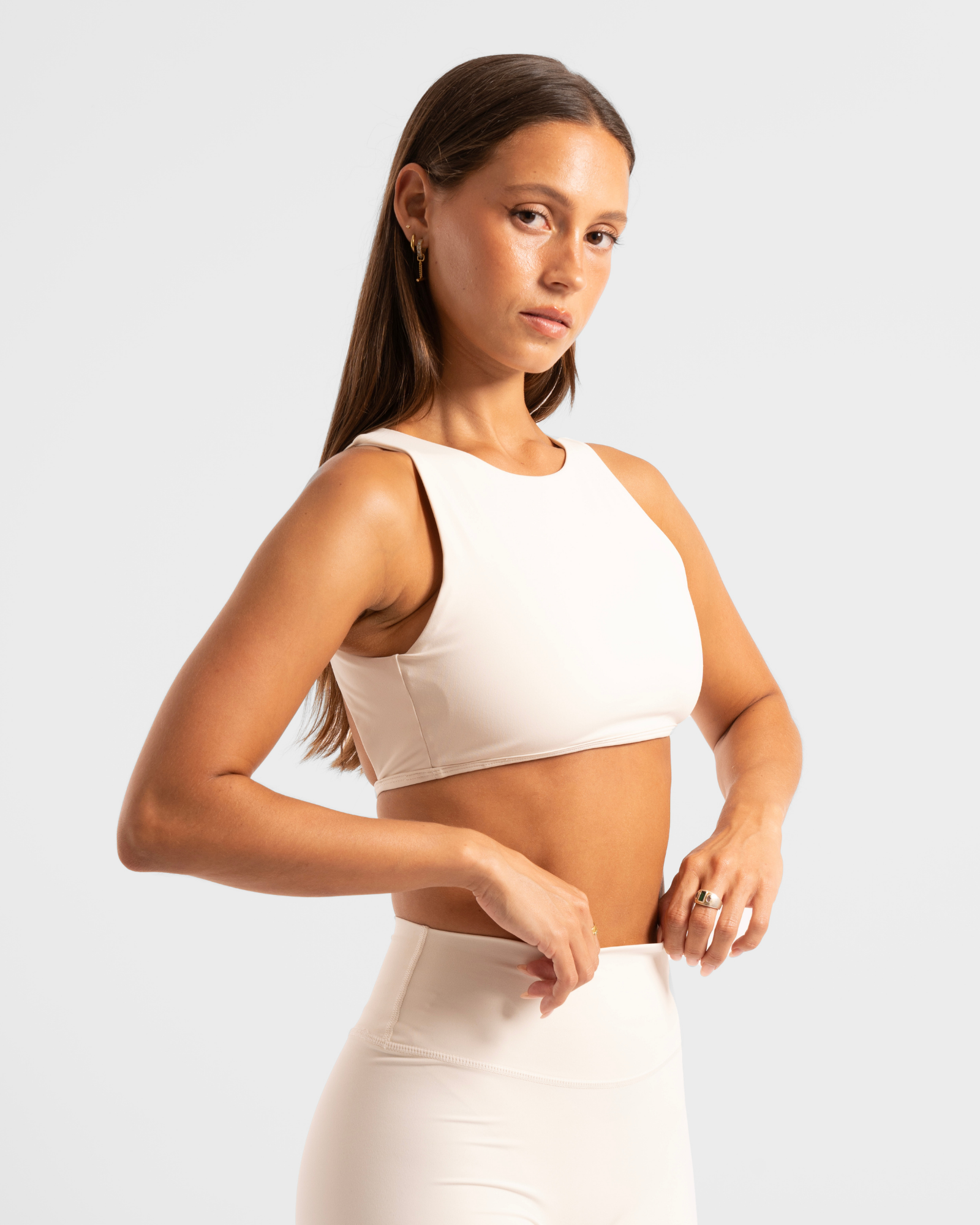 Backless Cropped Tank - Off-White