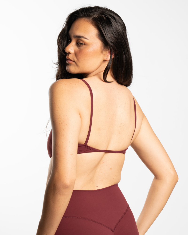Backless Crop - Bordeaux